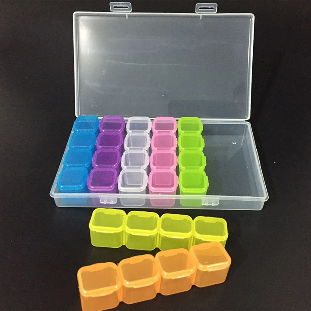 2Pcs Colorful 28 Grid Nail Art Supplies Storage Box Jewelry Organizer Durable for Home Dresser Colorful 28 Grid Storage Box
2Pcs Colorful 28 Grid Nail Art Supplies Storage Box Jewelry Organizer Durable for Home Dresser Colorful 28 Grid Storage Box