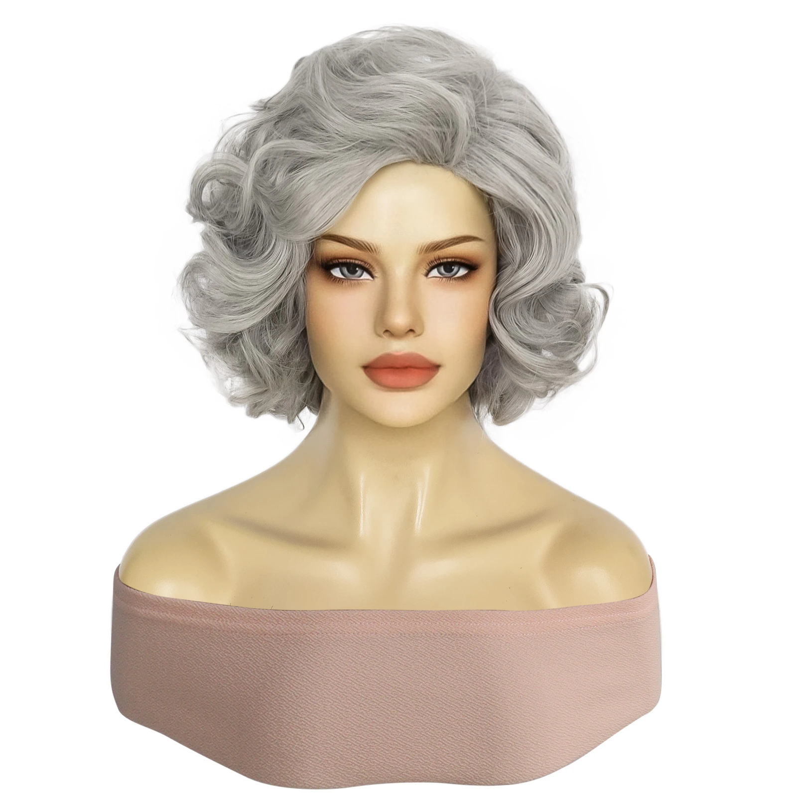 Old Lady Short Curly Grey Wig Natural Looking Daily Halloween Cosplay Party Wig Costume Ombre Gray
Old Lady Short Curly Grey Wig Natural Looking Daily Halloween Cosplay Party Wig Costume Ombre Gray