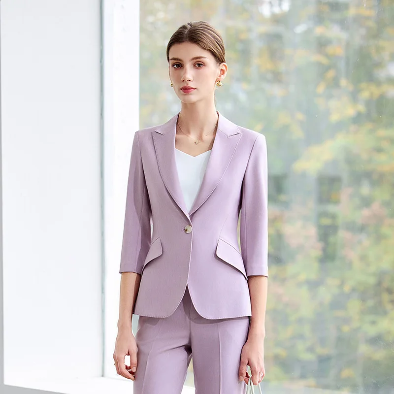 Весенне-летний новый маленький костюм со средними рукавами для женщин, модная высококачественная профессиональная одежда, элегантный костюм из двух предметов в стиле богини
Весенне-летний новый маленький костюм со средними рукавами для женщин, модная высококачественная профессиональная одежда, элегантный костюм из двух предметов в стиле богини