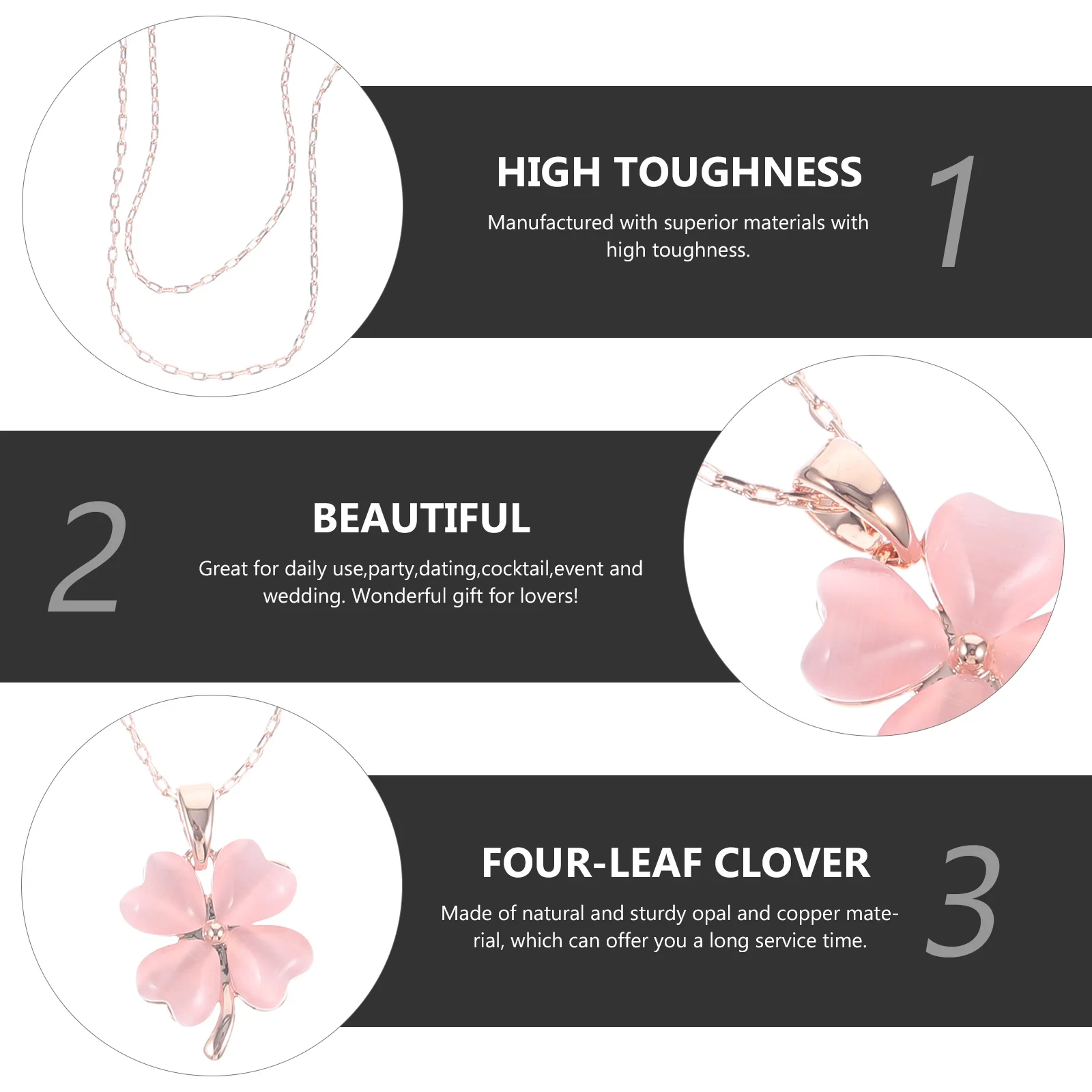 Opal Four-Leaf Clover Necklace Charming All-Match Pendant for Holiday Celebration Lucky Jewelry Gift for Her Him St Patrick Day
Opal Four-Leaf Clover Necklace Charming All-Match Pendant for Holiday Celebration Lucky Jewelry Gift for Her Him St Patrick Day