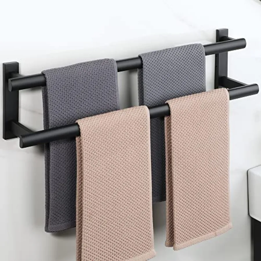 Double Towel Bar for Bathroom, Bath Towel Rack Towel Holder Wall Mounted, SUS304 Staless Steel
Double Towel Bar for Bathroom, Bath Towel Rack Towel Holder Wall Mounted, SUS304 Staless Steel