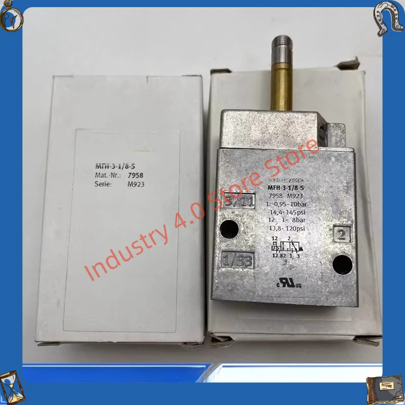 Two Position Three-way Solenoid Tiger Valve MFH - 3-1/8 - S 7958 G1/8 Thread
Two Position Three-way Solenoid Tiger Valve MFH - 3-1/8 - S 7958 G1/8 Thread