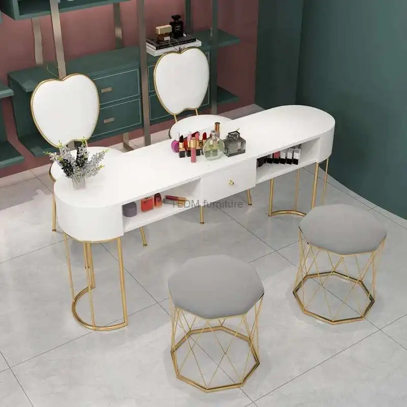 Nordic Nail Table Nail Shop Single and Double Manicure Tables Modern Minimalist Designer Professional Manicure Table Chair Set
Nordic Nail Table Nail Shop Single and Double Manicure Tables Modern Minimalist Designer Professional Manicure Table Chair Set