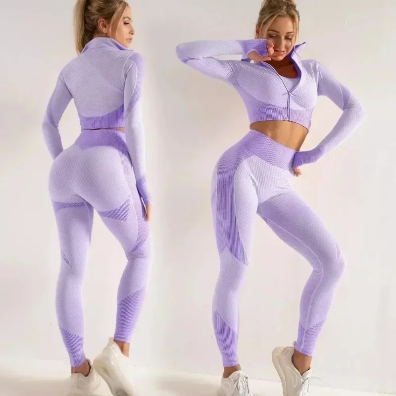 Seamless Long Sleeve Yoga Sets for Women, Female Sport Suit, Gym Wear, Running Clothes, Fitness Clothing 3 Pcs
Seamless Long Sleeve Yoga Sets for Women, Female Sport Suit, Gym Wear, Running Clothes, Fitness Clothing 3 Pcs