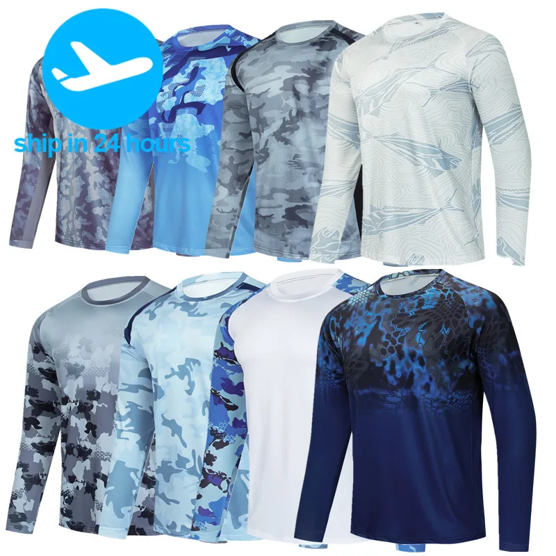 Men Fishing Shirts Long Sleeve Sun Protection Breathable Angling Wear Summer Quick Dry Fishing Tops Camisa De Pesca
Men Fishing Shirts Long Sleeve Sun Protection Breathable Angling Wear Summer Quick Dry Fishing Tops Camisa De Pesca