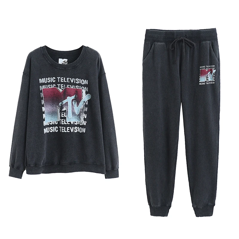 Women's Casual round Neck Printed Fleece Sweatshirt Spring Autumn Loose Slimming Youthful Sweatpants Set Letter Print Long Sl...
Women's Casual round Neck Printed Fleece Sweatshirt Spring Autumn Loose Slimming Youthful Sweatpants Set Letter Print Long Sl...