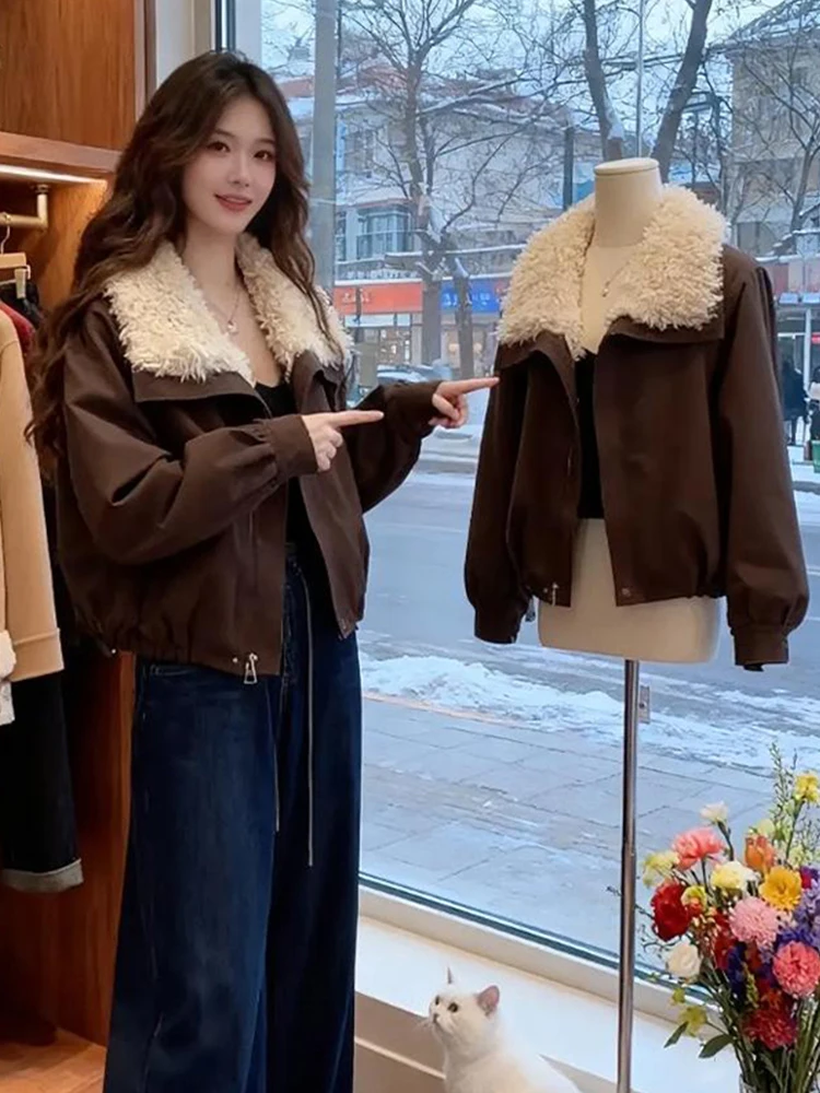 Корейское зимнее женское пальто из хлопка с подкладкой, воротником-стойкой и длинными рукавами на молнии
Корейское зимнее женское пальто из хлопка с подкладкой, воротником-стойкой и длинными рукавами на молнии