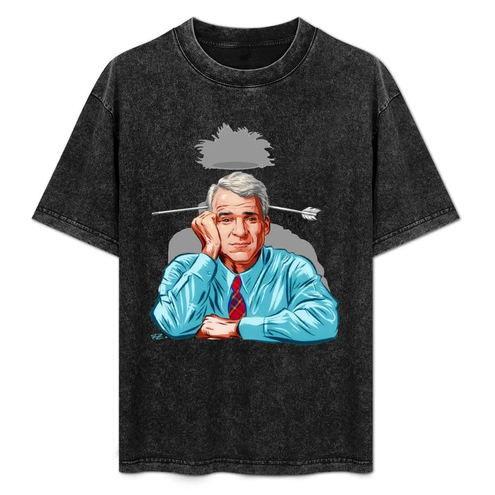 Steve Martin - An illustration by Paul Cemmick T-Shirt Independence Day Short Sleeve T-Shirt
Steve Martin - An illustration by Paul Cemmick T-Shirt Independence Day Short Sleeve T-Shirt