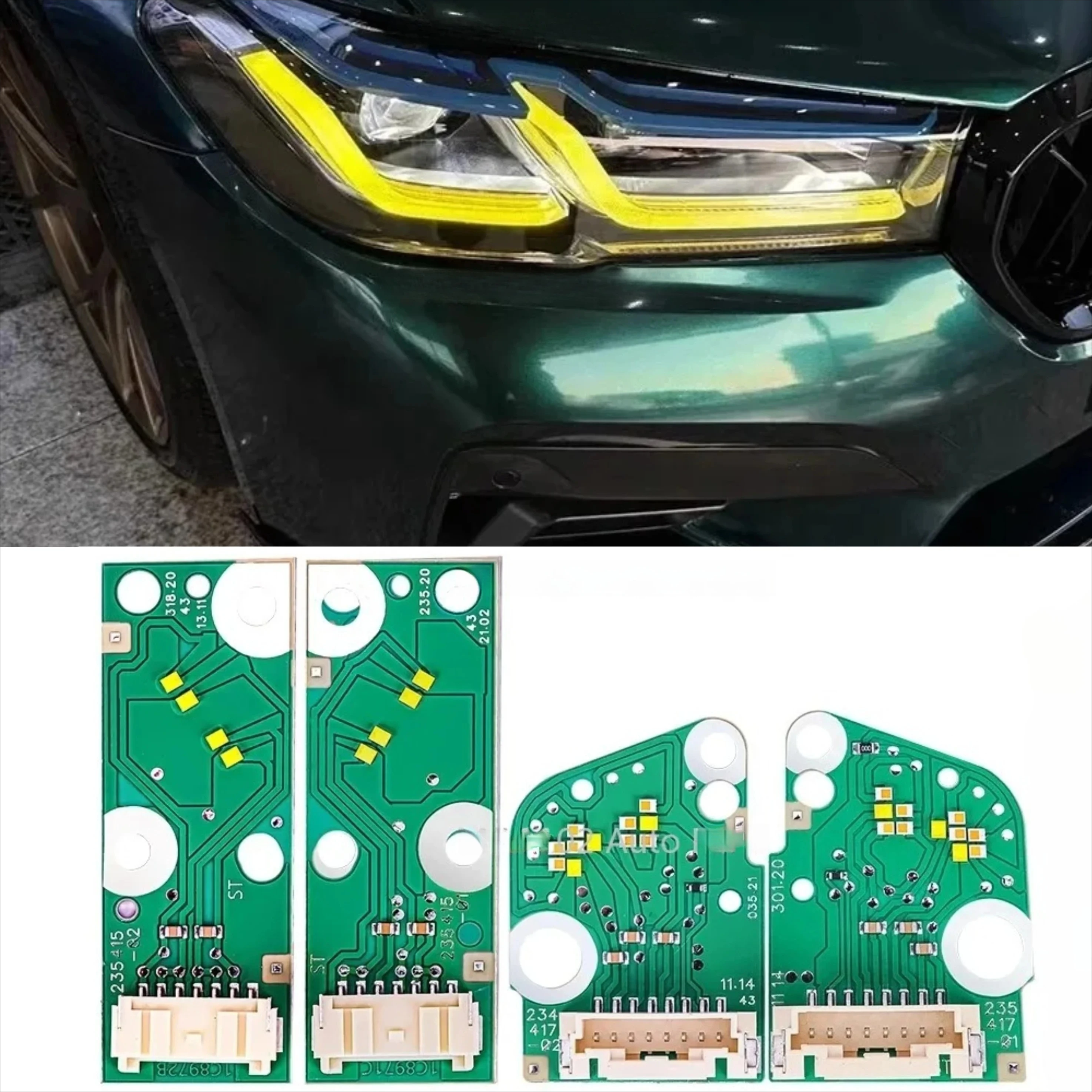 For BMW 5 Series 2021-2023 G30 G31 F90 Lemon Yellow DRL Module RGB Multicolor LED Boards Daytime Running Lights Chip
For BMW 5 Series 2021-2023 G30 G31 F90 Lemon Yellow DRL Module RGB Multicolor LED Boards Daytime Running Lights Chip