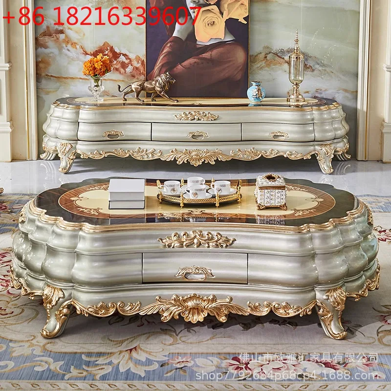 Журнальный столик из цельного дерева в европейском стиле, комбинация ТВ-шкафа, роскошная гостиная, соответствующая комбинированной мебели, шампанское
Журнальный столик из цельного дерева в европейском стиле, комбинация ТВ-шкафа, роскошная гостиная, соответствующая комбинированной мебели, шампанское