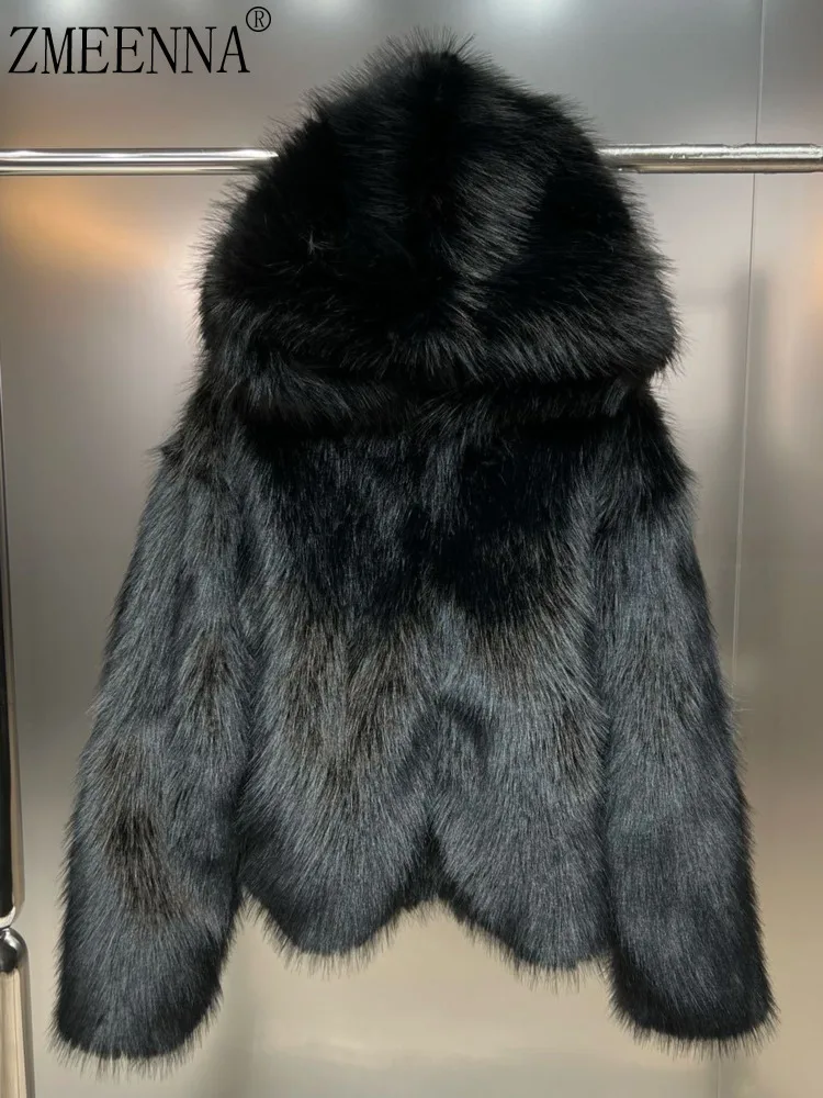 ZMEENNA Stylish Faux Fur Winter Coat For Women Warm And Cozy Fluffy Long Sleeve Outwear Elegant Soft Jacket ZM3928
ZMEENNA Stylish Faux Fur Winter Coat For Women Warm And Cozy Fluffy Long Sleeve Outwear Elegant Soft Jacket ZM3928