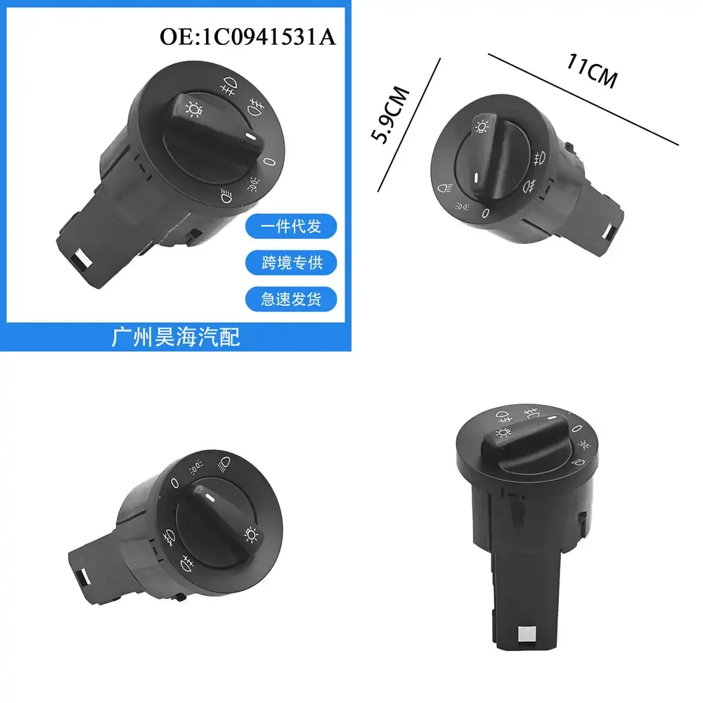 For VW Jetta Golf 98-05 Headlight Control Knob Switch Car Accessories Lighting Dimmer Rotary Switch Replacement Part for
For VW Jetta Golf 98-05 Headlight Control Knob Switch Car Accessories Lighting Dimmer Rotary Switch Replacement Part for