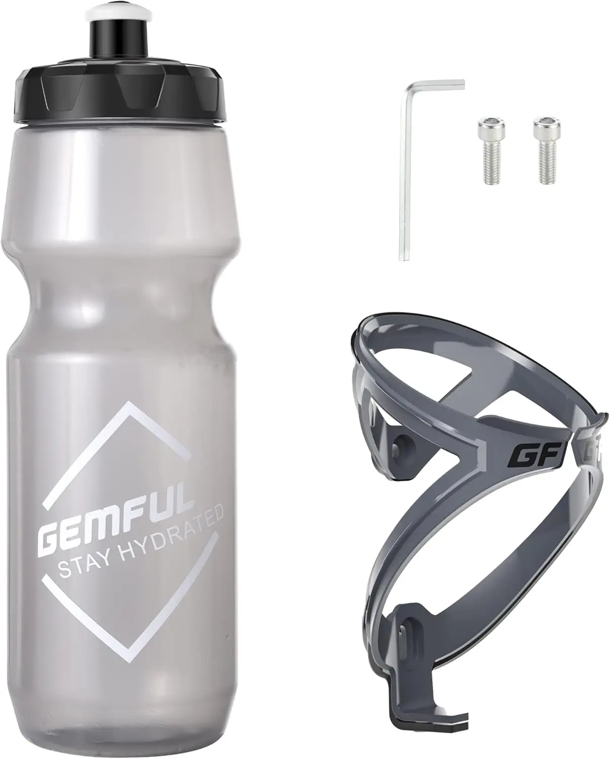 24 oz Cycling Water Bottle and Cage Set, Leakproof Bike Water Bottle Holder for Mountain Road Bikes
24 oz Cycling Water Bottle and Cage Set, Leakproof Bike Water Bottle Holder for Mountain Road Bikes