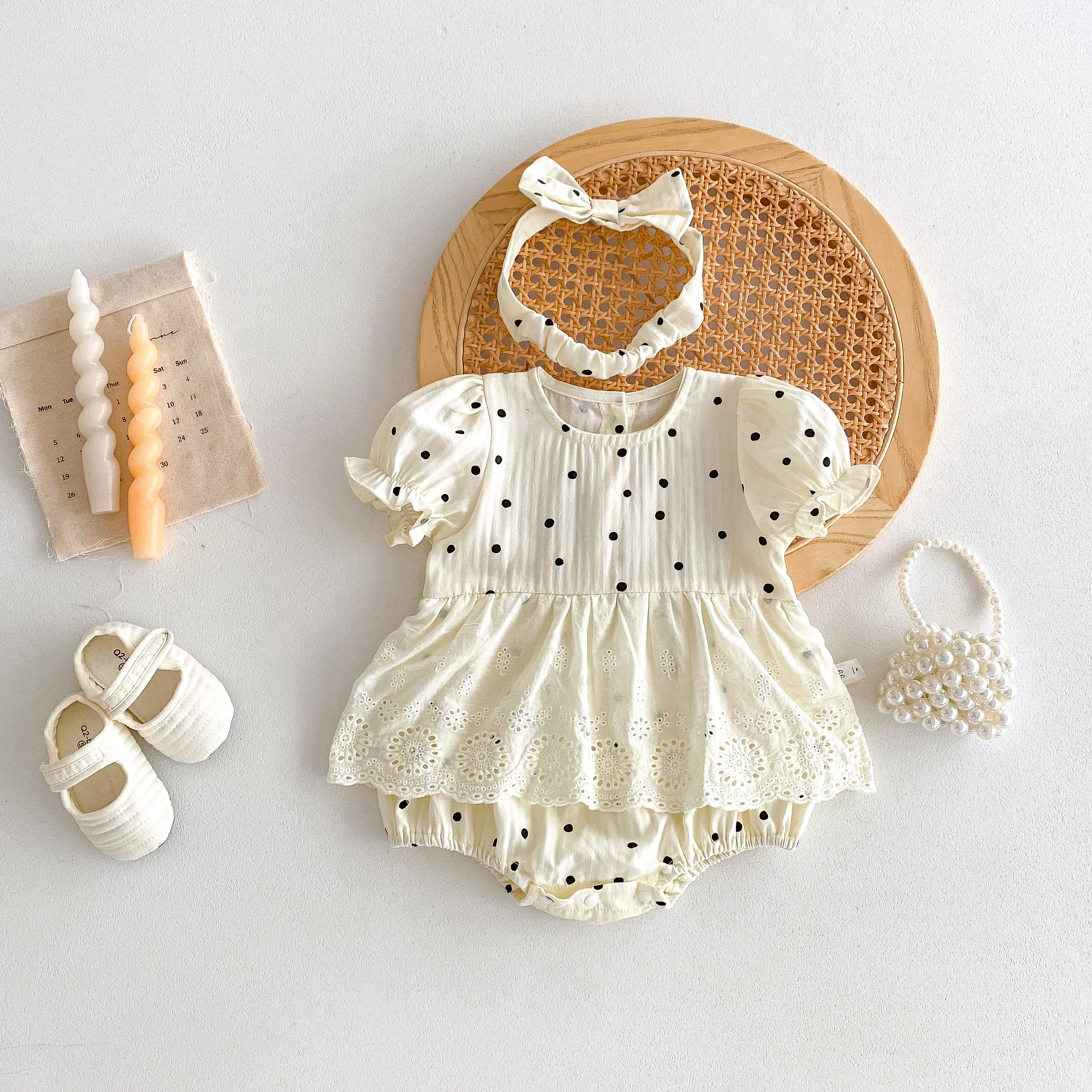 New style baby girl lace skirt hem baggy dress infant summer one-piece shirt short-sleeved play suit polka dot dress
New style baby girl lace skirt hem baggy dress infant summer one-piece shirt short-sleeved play suit polka dot dress