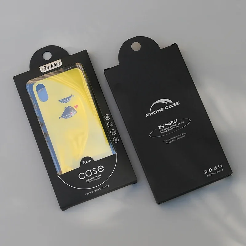 50Pcs/lot Mobile Phone Case Packaging Box with Window Black Cardboard and PVC Display box with Hook up for iphone6/7/8 X/S/Plus
50Pcs/lot Mobile Phone Case Packaging Box with Window Black Cardboard and PVC Display box with Hook up for iphone6/7/8 X/S/Plus