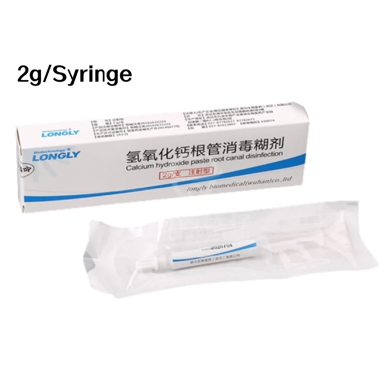LONGLY паста из гидроксида кальция, 2 г для дезинфекции корневых каналов, шприцевой аппликатор Presto II, стоматологическое эндодонтическое лечение
LONGLY паста из гидроксида кальция, 2 г для дезинфекции корневых каналов, шприцевой аппликатор Presto II, стоматологическое эндодонтическое лечение