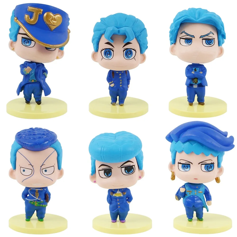 6pcs JOJO's Bizarre Adventure Peripheral Handicrafts Golden Wind Assassination Team Q Version Capsule Figurine Decorations
6pcs JOJO's Bizarre Adventure Peripheral Handicrafts Golden Wind Assassination Team Q Version Capsule Figurine Decorations