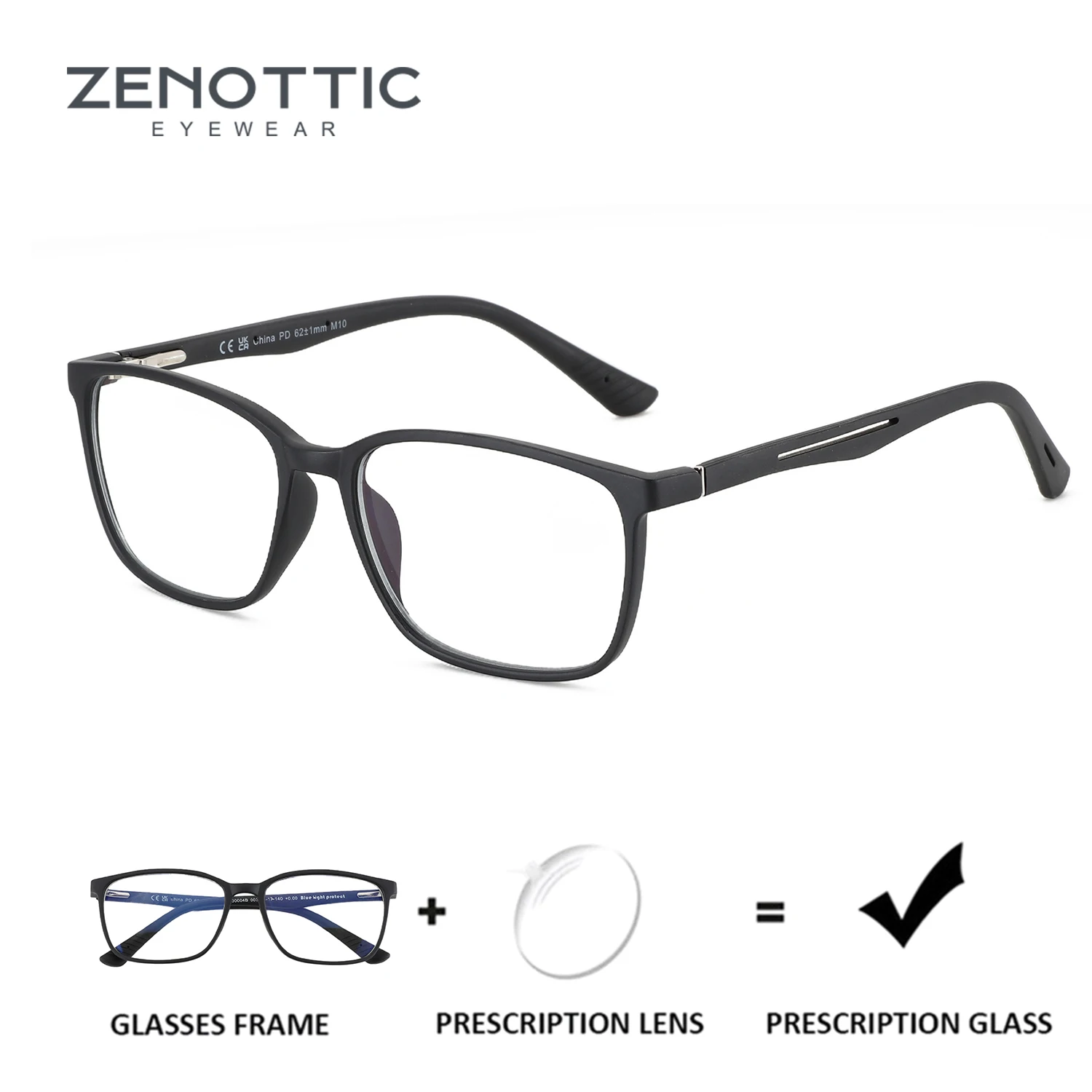 ZENOTTIC Fashion Unisex Square Prescription Glasses Anti Blue Light/Photochromic/ Myopia/Hyperopia/Progressive Eyeglasses
ZENOTTIC Fashion Unisex Square Prescription Glasses Anti Blue Light/Photochromic/ Myopia/Hyperopia/Progressive Eyeglasses