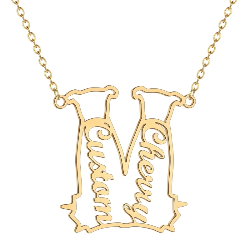 Custom Name Necklace Personalized Golden Choker Stainless Steel Couple's Necklace For Women Man Customized Jewelry Weddings Gift
Custom Name Necklace Personalized Golden Choker Stainless Steel Couple's Necklace For Women Man Customized Jewelry Weddings Gift