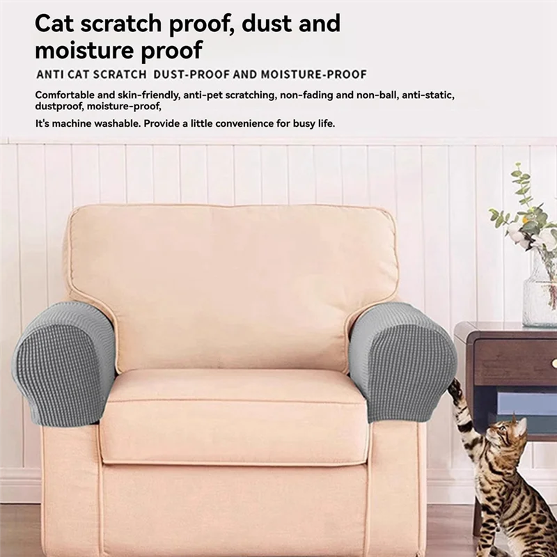 ABUH-Stretch Armrest Chair Covers, Anti-Slip Furniture Protector, Elastic Sofa Couch Slipcovers,
ABUH-Stretch Armrest Chair Covers, Anti-Slip Furniture Protector, Elastic Sofa Couch Slipcovers,