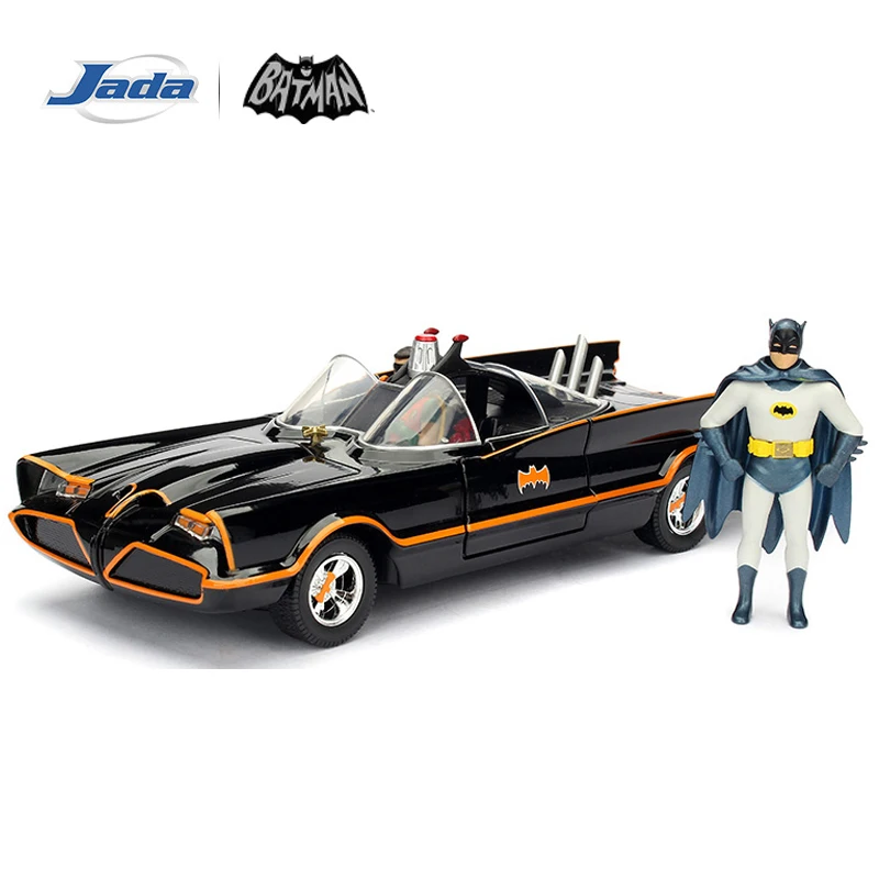 Классический Бэтмобиль JADA 1966 с фигурками Бэтмена и Робина, литая под давлением модель масштаба 2,75 дюйма / 1:24 JD98259
Классический Бэтмобиль JADA 1966 с фигурками Бэтмена и Робина, литая под давлением модель масштаба 2,75 дюйма / 1:24 JD98259