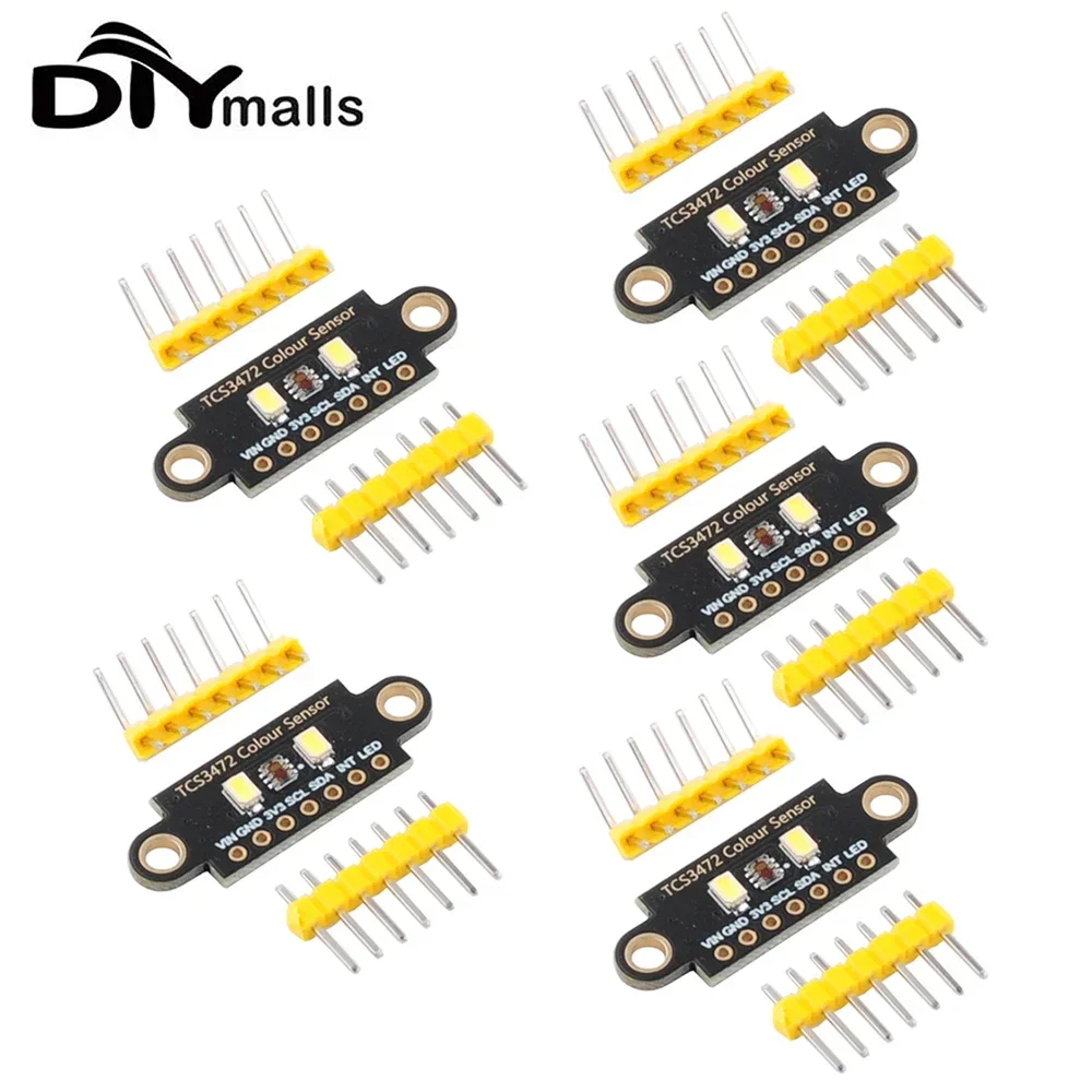2/5PCS TCS3472 Color Sensor Recognition Module RGB IIC Color Light Sensor Development Board with IR Filter for Arduino STM32 30
2/5PCS TCS3472 Color Sensor Recognition Module RGB IIC Color Light Sensor Development Board with IR Filter for Arduino STM32 30