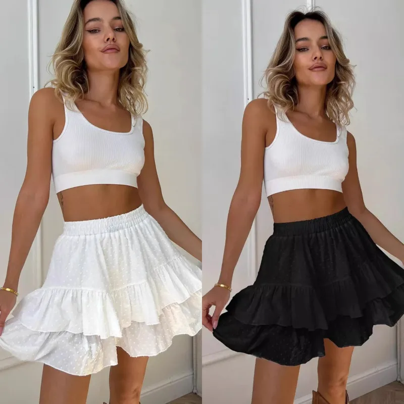 Summer New Wave Point High Waist Pure Cotton Pants Skirt Korean Solid Color Ruffled Shorts Fashion Elastic Waisted Pants Skirt
Summer New Wave Point High Waist Pure Cotton Pants Skirt Korean Solid Color Ruffled Shorts Fashion Elastic Waisted Pants Skirt