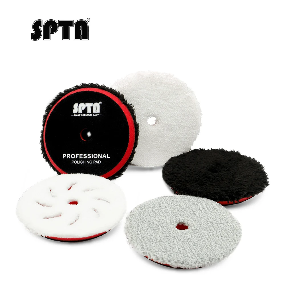 SPTA 3"/5"/6" Finishing&Cutting Microfiber Polishing Pad Soft Microfiber to Remove Fine Scratches, Car Wash Scratches and Wax
SPTA 3"/5"/6" Finishing&Cutting Microfiber Polishing Pad Soft Microfiber to Remove Fine Scratches, Car Wash Scratches and Wax