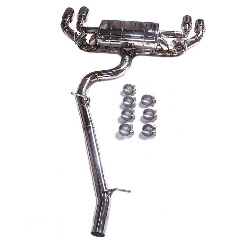 GFC is suitable for golf MK7R 2.0T mirror polishing using original motor high performance Catback with valve exhaust system
GFC is suitable for golf MK7R 2.0T mirror polishing using original motor high performance Catback with valve exhaust system