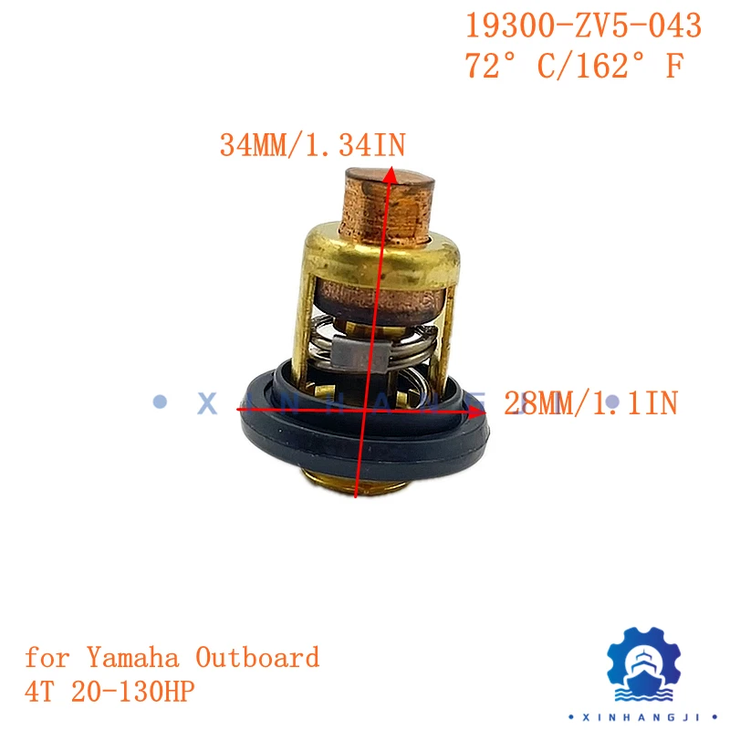 19300-ZV5-043 Термостат в сборе для 4-тактного подвесного двигателя Honda 20HP-130HP 72 ° C/162 ° F 19300-ZV5-033 19300-ZV5 Аксессуары для лодок
19300-ZV5-043 Термостат в сборе для 4-тактного подвесного двигателя Honda 20HP-130HP 72 ° C/162 ° F 19300-ZV5-033 19300-ZV5 Аксессуары для лодок
