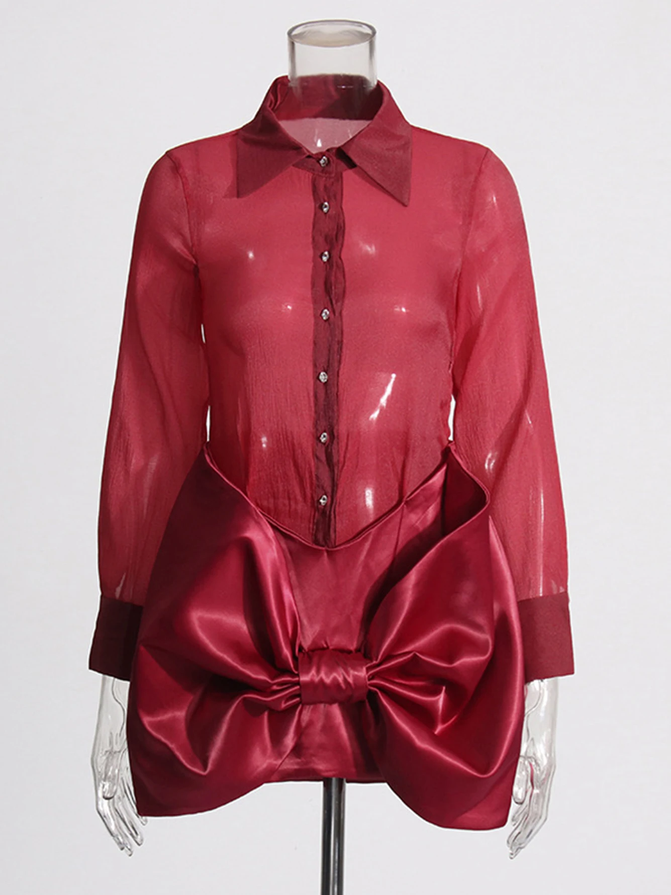 High Quality 2024 New Women'S Sexy Lapel Long Sleeved Single Breasted Bow Mini Shirt Dress Elegant Evening Party Dress Vestidos
High Quality 2024 New Women'S Sexy Lapel Long Sleeved Single Breasted Bow Mini Shirt Dress Elegant Evening Party Dress Vestidos