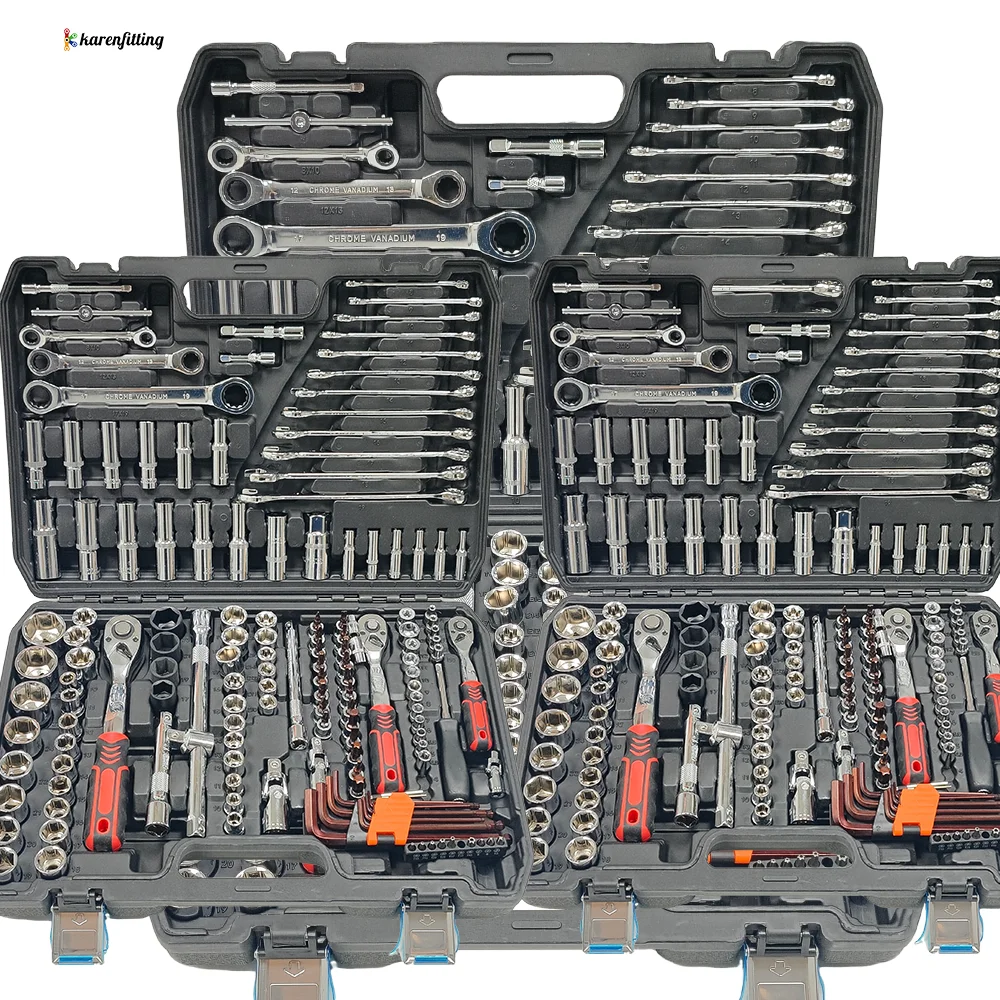 Professional Tool Set 108/150/172Pcs 1/4 3/8 Inch Drive Durable Auto Repair Tool Kit Customizable Bag
Professional Tool Set 108/150/172Pcs 1/4 3/8 Inch Drive Durable Auto Repair Tool Kit Customizable Bag