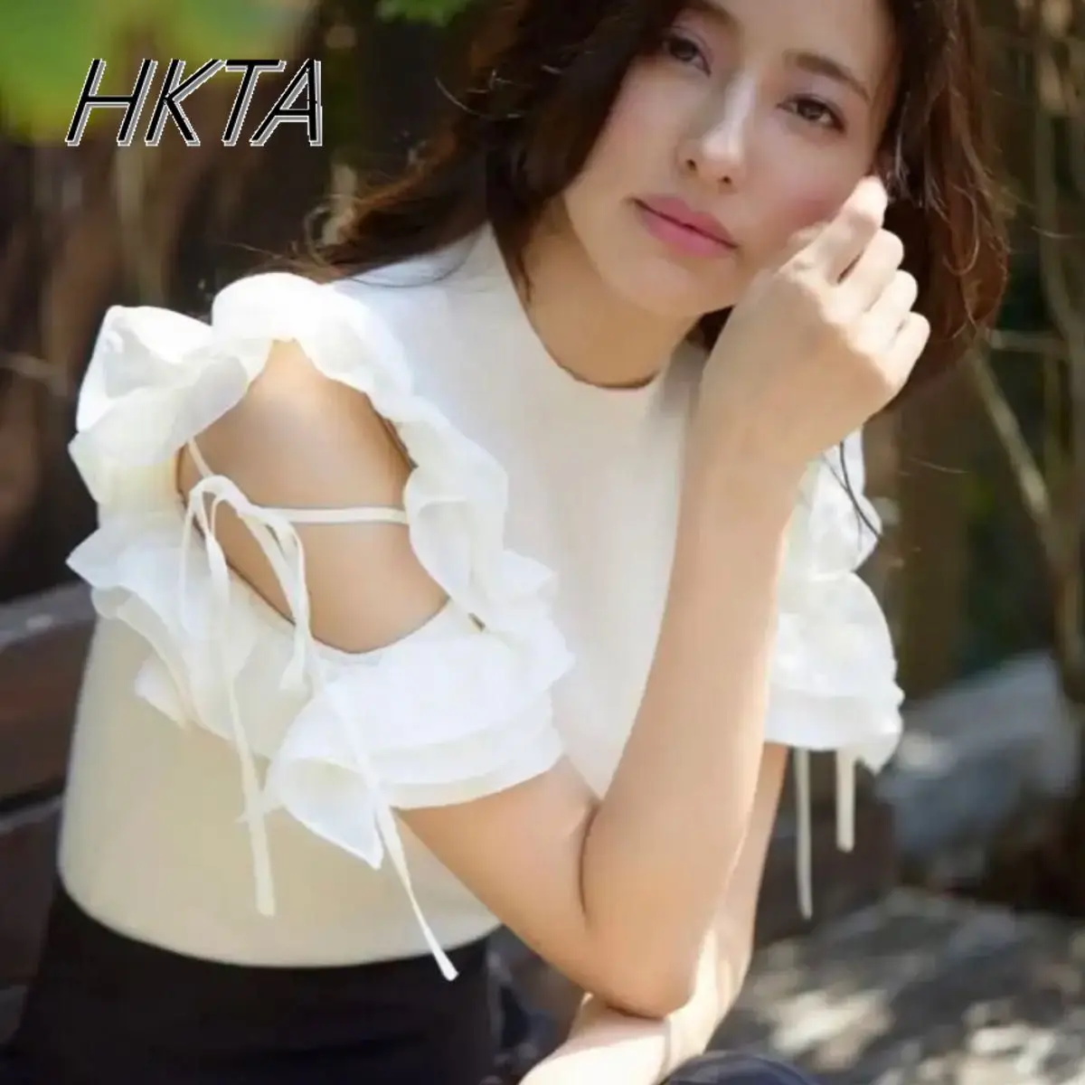 Japanese Off Shoulder Ruffle Edge Slim Short Sleeve Tshirt Women Sweet Elegant Knitted T Shirt Girl Commuting Short White Top
Japanese Off Shoulder Ruffle Edge Slim Short Sleeve Tshirt Women Sweet Elegant Knitted T Shirt Girl Commuting Short White Top
