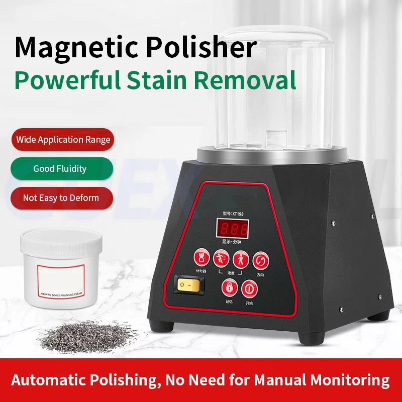 Magnetic Polishing Machine With Adjustable Speed Forward Reverse Rotation Gold Silver Grinding Polish Deburr Trimming Equipment
Magnetic Polishing Machine With Adjustable Speed Forward Reverse Rotation Gold Silver Grinding Polish Deburr Trimming Equipment