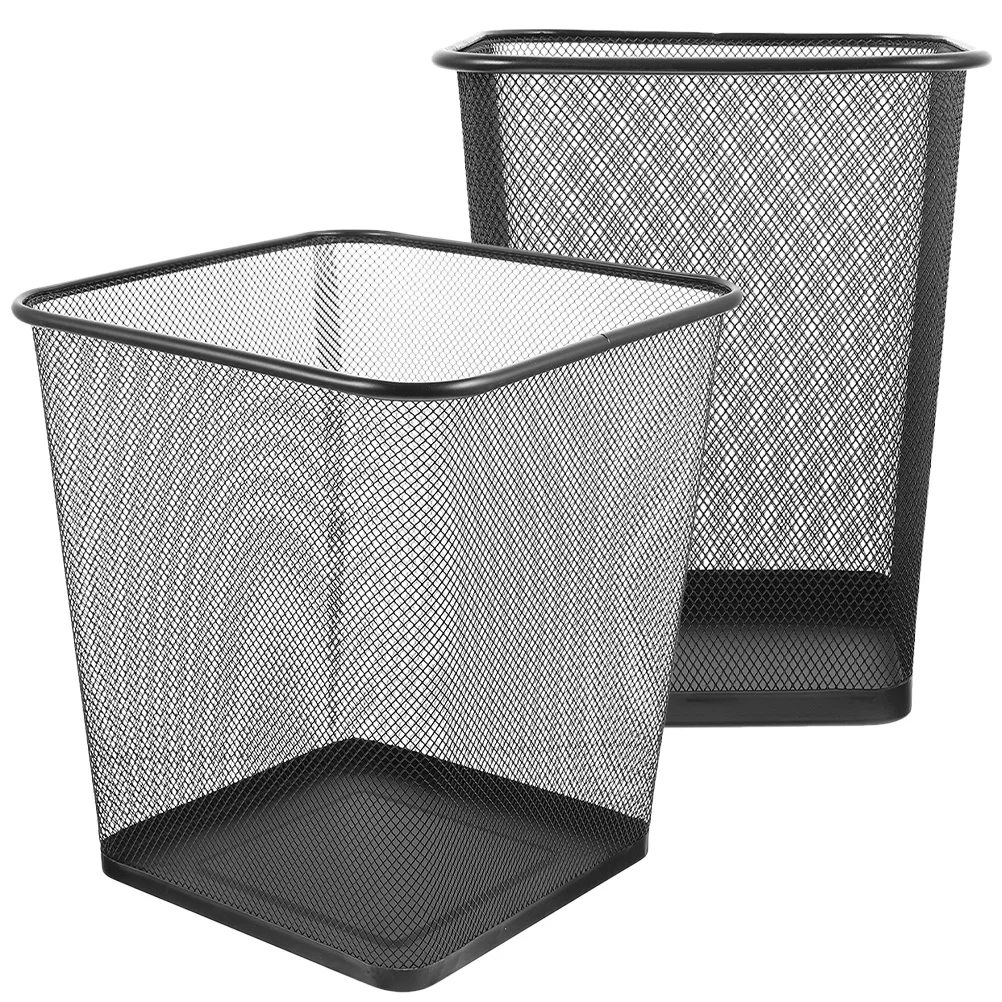 2pcs Metal Trash Can Wire Mesh Garbage Bin For Office Bedroom Kitchen Bathroom Garage Recycling Wastebasket Sturdy Black Waste
2pcs Metal Trash Can Wire Mesh Garbage Bin For Office Bedroom Kitchen Bathroom Garage Recycling Wastebasket Sturdy Black Waste