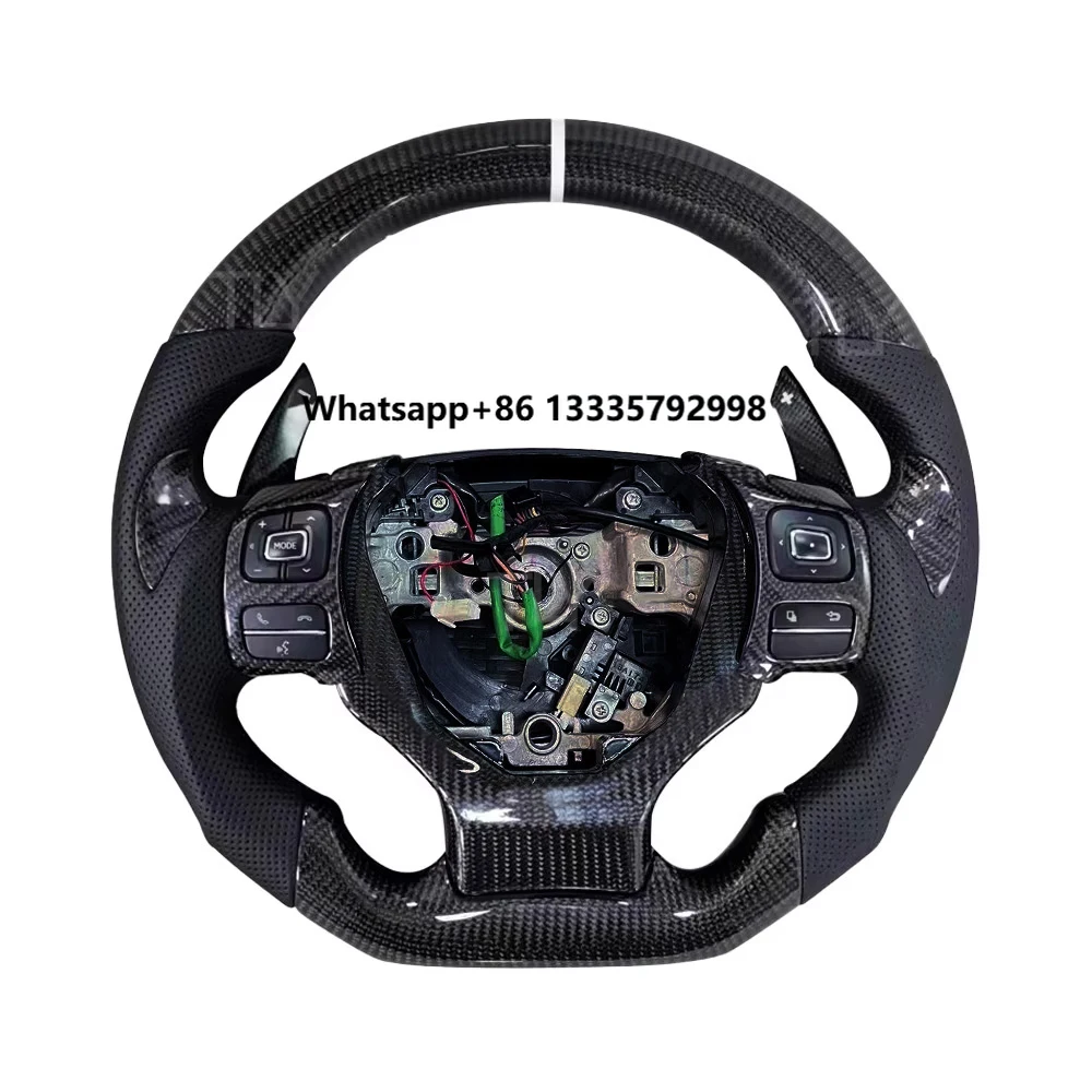 Flat Bottom Real Carbon Fiber & Leather Steering Wheel for Lexus ES GS RX LX GX450 GX460 LX570 ES300h Sport Steering Wheel
Flat Bottom Real Carbon Fiber & Leather Steering Wheel for Lexus ES GS RX LX GX450 GX460 LX570 ES300h Sport Steering Wheel