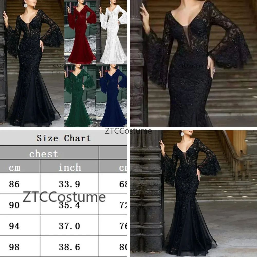 Halloween Cosplay Costume Medieval Gothic Witch Lace Fairy Dress Vampire Vintage Black Maxi Vestido for Women
Halloween Cosplay Costume Medieval Gothic Witch Lace Fairy Dress Vampire Vintage Black Maxi Vestido for Women