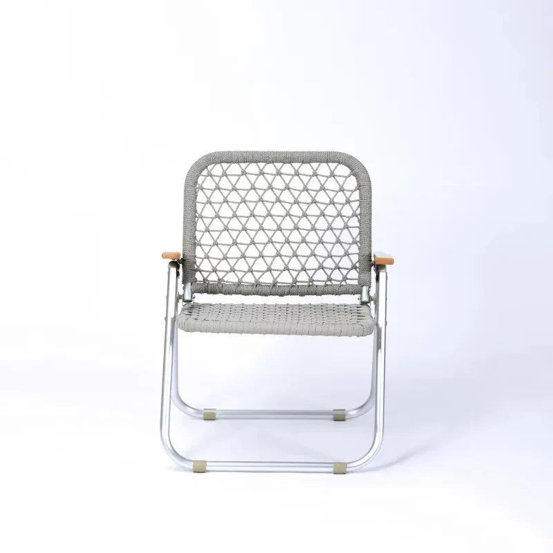 Outdoor camping portable folding chair aluminum alloy round tube braided rope single chair backrest can lie down easily
Outdoor camping portable folding chair aluminum alloy round tube braided rope single chair backrest can lie down easily