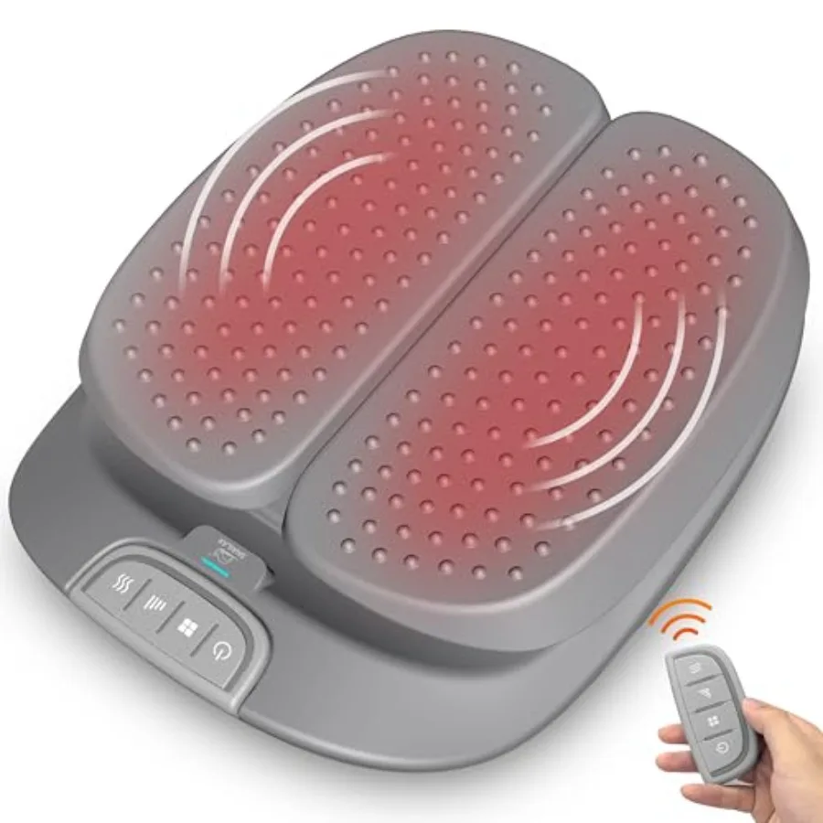 Vibration Foot Massager with Heat, Remote Control, Adjustable Vibration Speed Electric Massager Machine for Circulation, Planta
Vibration Foot Massager with Heat, Remote Control, Adjustable Vibration Speed Electric Massager Machine for Circulation, Planta