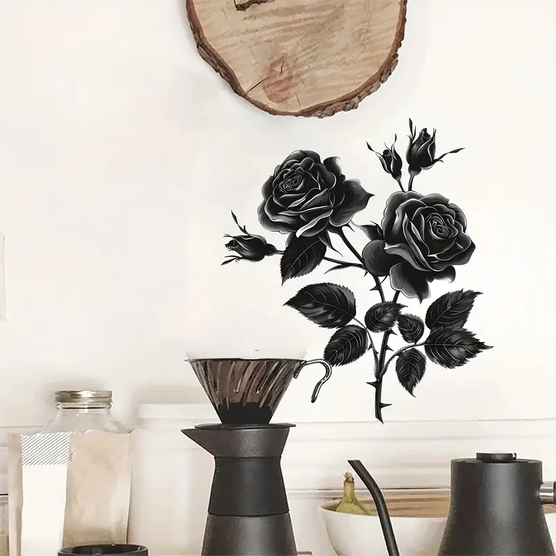 Black Rose Flower Wall Sticker,vinyl Self-Adhesive Decal for Living Room Cabinet, Door,Refrigerator Decoration, Vinyl Car Decals
Black Rose Flower Wall Sticker,vinyl Self-Adhesive Decal for Living Room Cabinet, Door,Refrigerator Decoration, Vinyl Car Decals