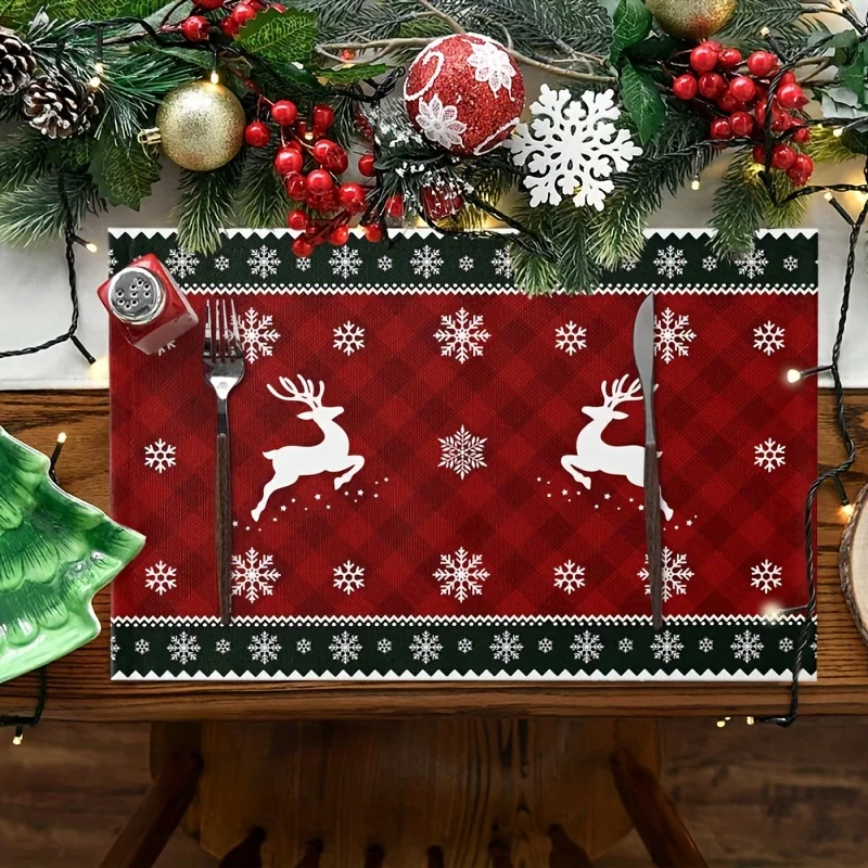 1pc Linen Christmas Tree Elk Placemat Dining Table Mat Coaster Bowl Coffee Cup Pad Mat For 2024 Navidad Home Kitchen Decoration
1pc Linen Christmas Tree Elk Placemat Dining Table Mat Coaster Bowl Coffee Cup Pad Mat For 2024 Navidad Home Kitchen Decoration