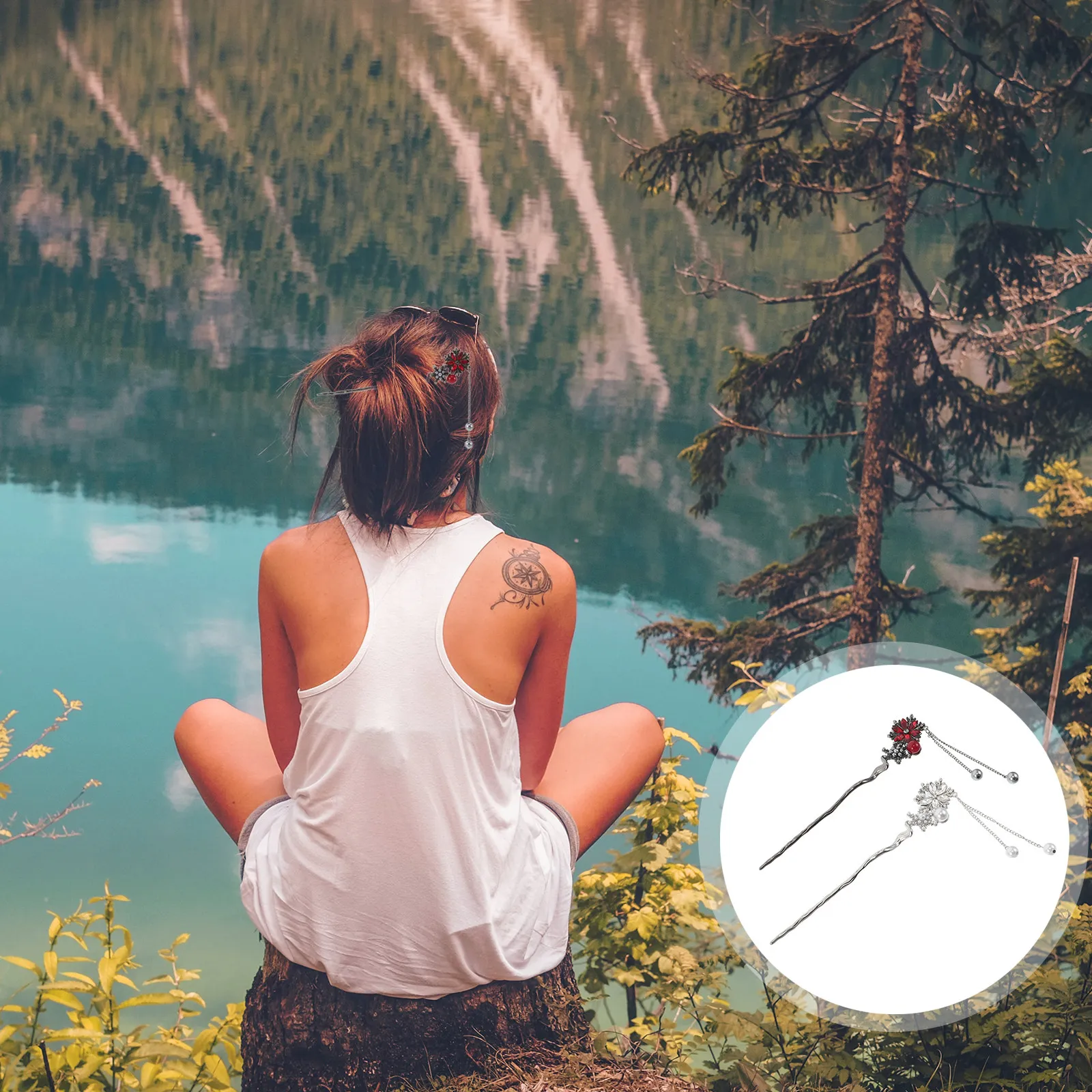2Pcs Chinese Style Hairpins Artistic Embellished Tassel Hair Sticks Lightweight Graceful Motion for Formal Occasions
2Pcs Chinese Style Hairpins Artistic Embellished Tassel Hair Sticks Lightweight Graceful Motion for Formal Occasions