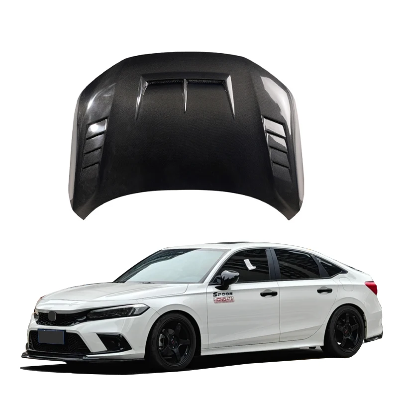 New Arrival Customized Front Carbon Fiber Scoop Bonnet Hood For Honda Civic 11th Gen 2022 Carbon Engine Hood
New Arrival Customized Front Carbon Fiber Scoop Bonnet Hood For Honda Civic 11th Gen 2022 Carbon Engine Hood