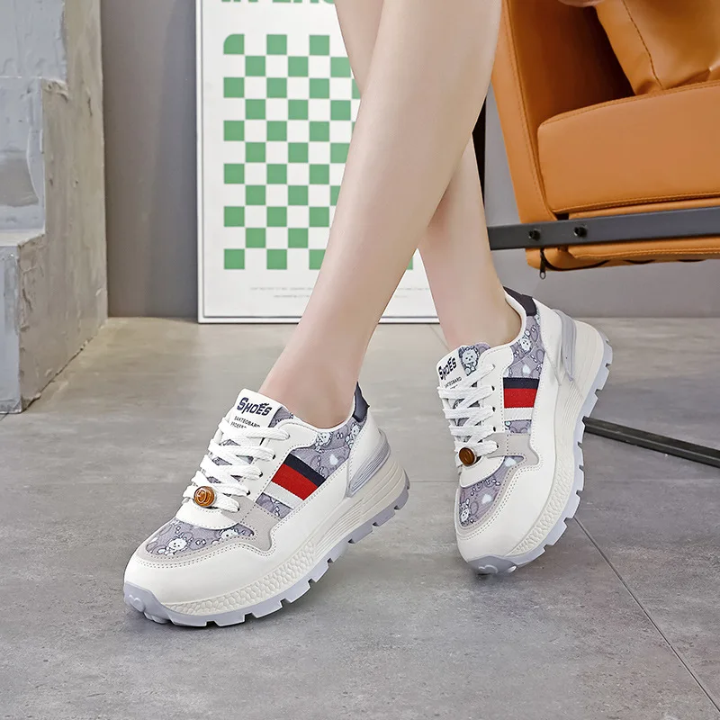 SHANPA Cartoon Style Womens Sports Shoes PU Leather Comfortable Womens Casual Shoes Breathable Mixed Colors Shoes for Ladies
SHANPA Cartoon Style Womens Sports Shoes PU Leather Comfortable Womens Casual Shoes Breathable Mixed Colors Shoes for Ladies