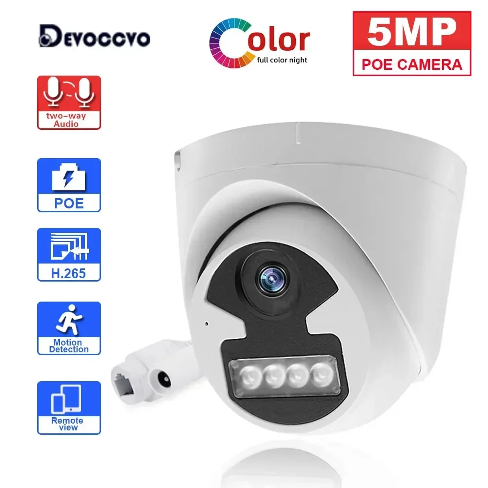 HD 5MP POE IP-камера Купольная 2-сторонняя аудиосистема внутреннего видеонаблюдения 4K Цветная камера ночного видения Умная домашняя камера безопасности POE
HD 5MP POE IP-камера Купольная 2-сторонняя аудиосистема внутреннего видеонаблюдения 4K Цветная камера ночного видения Умная домашняя камера безопасности POE