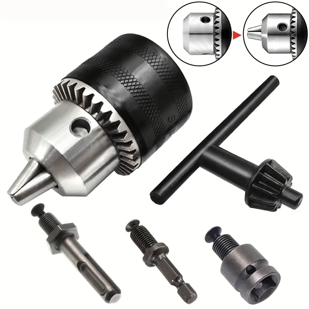 5pcs Electric Drill Chuck 1.5-10mm Threaded Drill Chucks Conversion Hex Shank Impact Driver Bits Socket Adapter With Chuck Key
5pcs Electric Drill Chuck 1.5-10mm Threaded Drill Chucks Conversion Hex Shank Impact Driver Bits Socket Adapter With Chuck Key