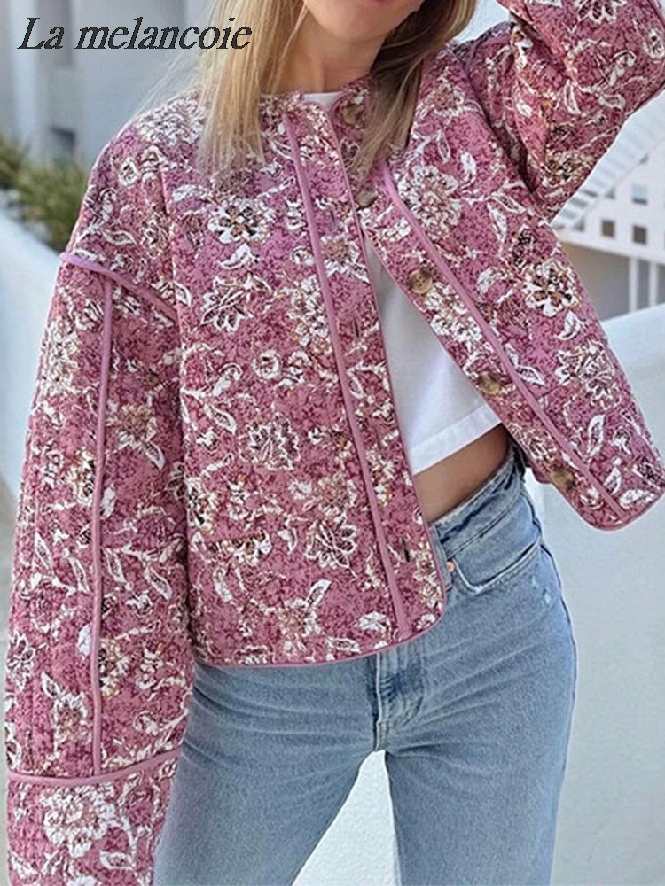 Print Casual Jacket Coat Women Single Breasted Long Sleeve Coats 2024 New Autumn Winter Fashion Round Neck Warm Outerwear Female
Print Casual Jacket Coat Women Single Breasted Long Sleeve Coats 2024 New Autumn Winter Fashion Round Neck Warm Outerwear Female