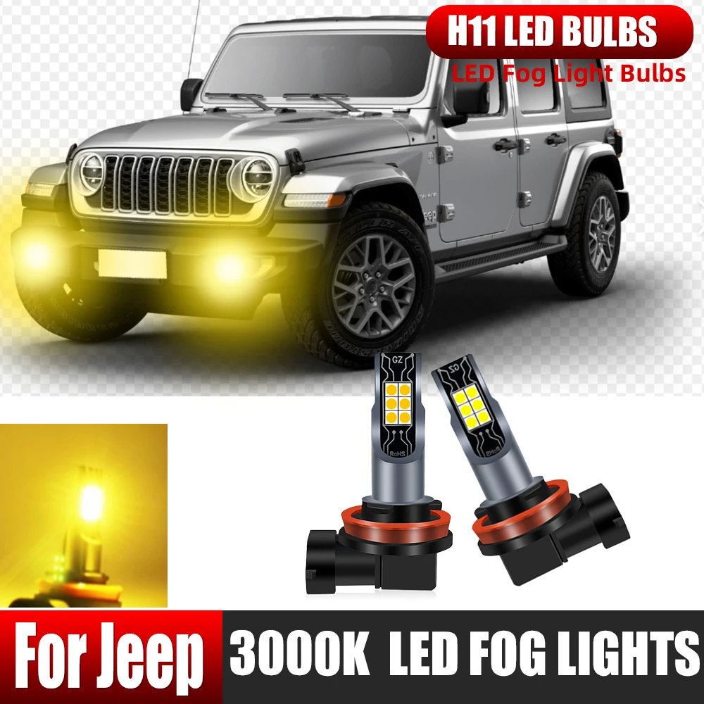 3000K LED Fog Light Blub H11 Lamp Canbus For Jeep Cherokee KL 2019 Compass 2011-2017 Grand Cherokee 2014-2020 Renegade 2015-2021
3000K LED Fog Light Blub H11 Lamp Canbus For Jeep Cherokee KL 2019 Compass 2011-2017 Grand Cherokee 2014-2020 Renegade 2015-2021