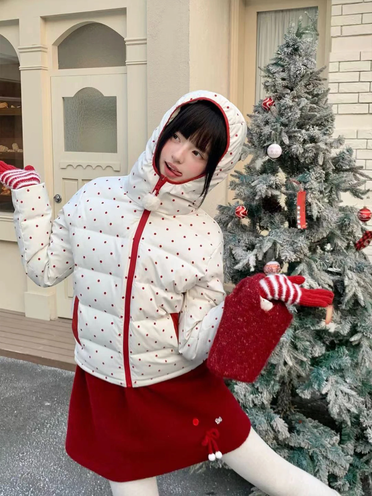 BibiBency Thickened Short down Jacket Girl's Sweet Style White Duck Feather Warm Coat with Hood 90% down Content Daily Wear
BibiBency Thickened Short down Jacket Girl's Sweet Style White Duck Feather Warm Coat with Hood 90% down Content Daily Wear