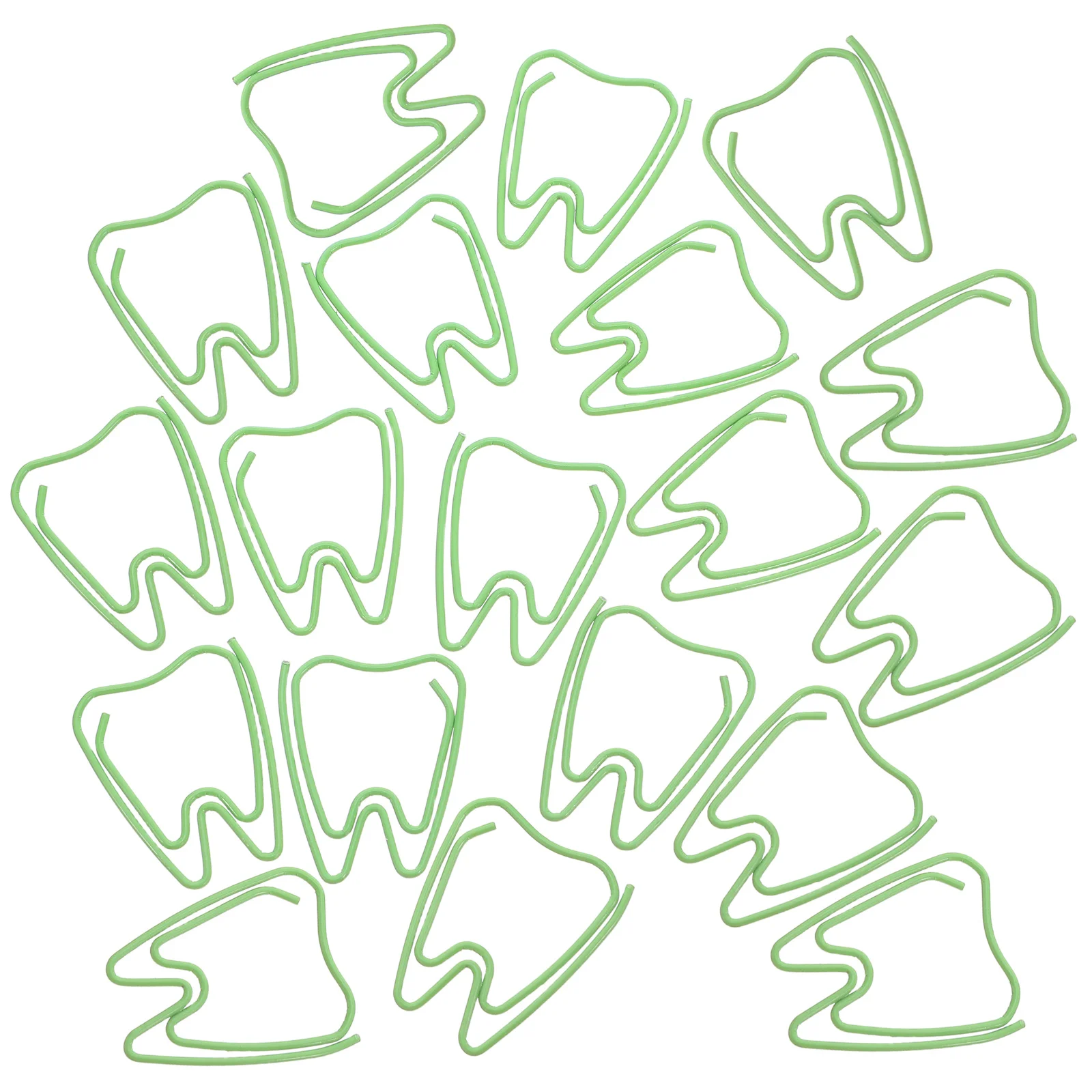 100Pcs Tooth Shaped Paper Clips Unique Creative Design Green for Document Organizing Office School Supplies Small Decorative
100Pcs Tooth Shaped Paper Clips Unique Creative Design Green for Document Organizing Office School Supplies Small Decorative